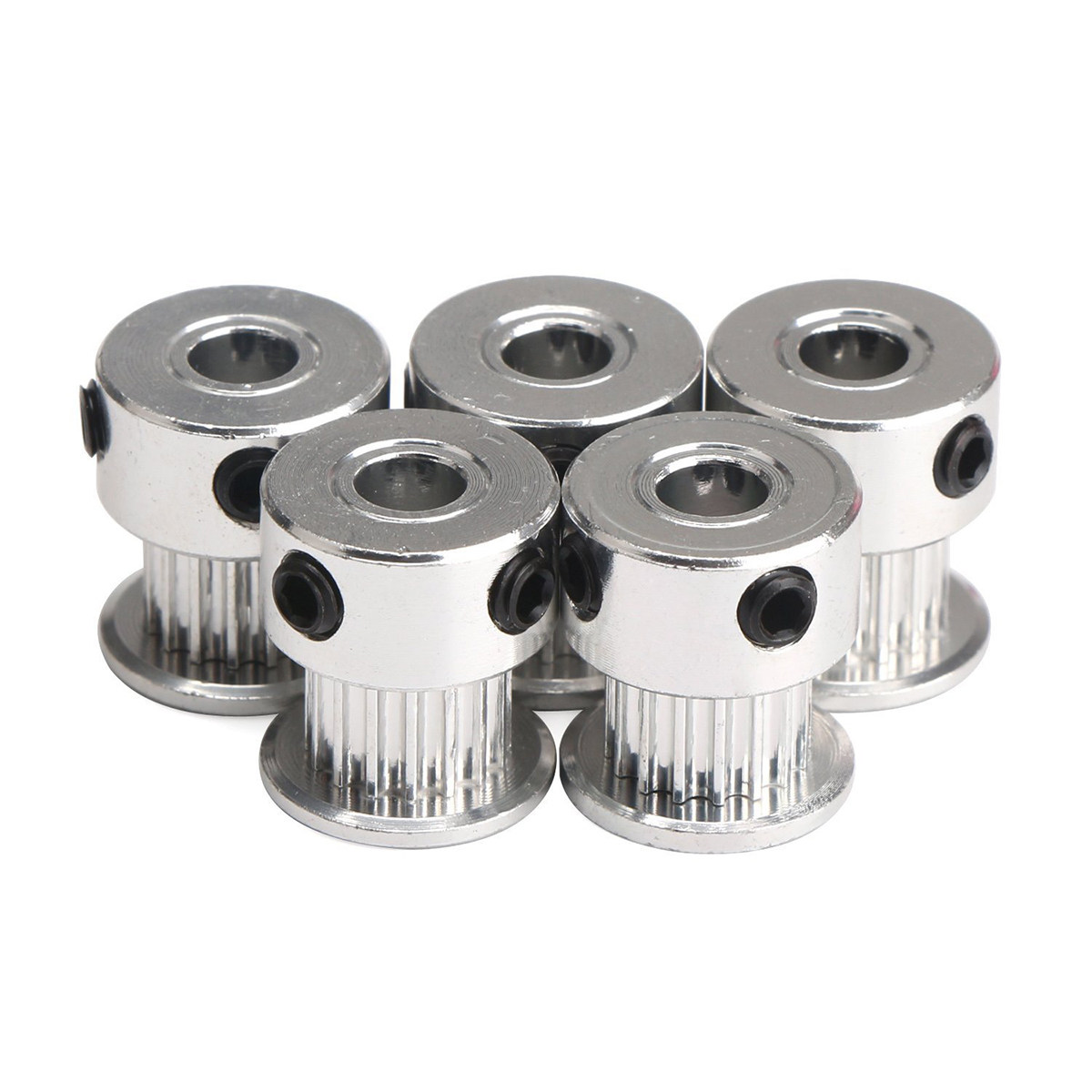 Gt2 Belt - 5Pcs Aluminum Gt2 Pulleys 20 Teeth