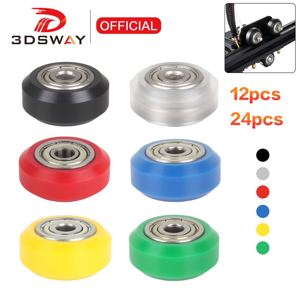3DSWAY 12/24pcs POM Pulley Whe - V Slot Wheel recension och pris
