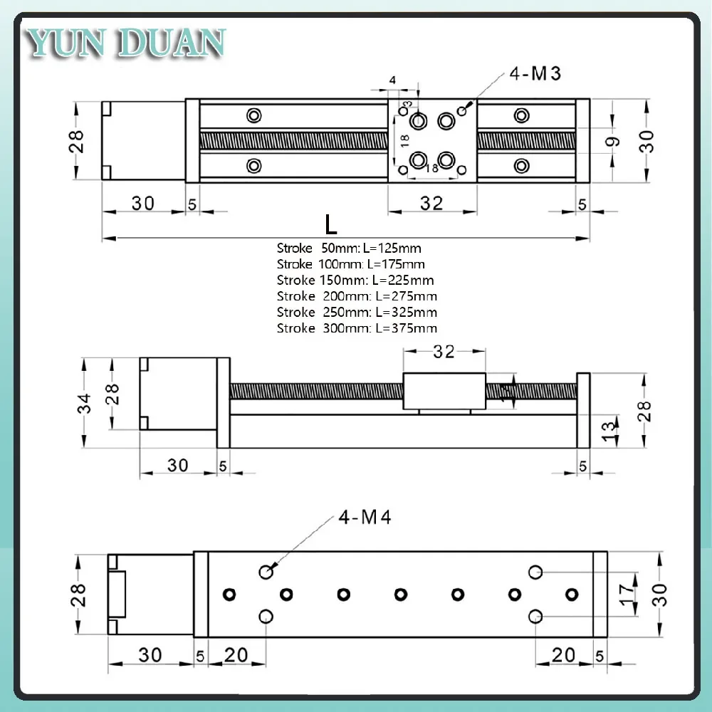 T-type Sliding Table Rail Line - Linear Rail recension och pris
