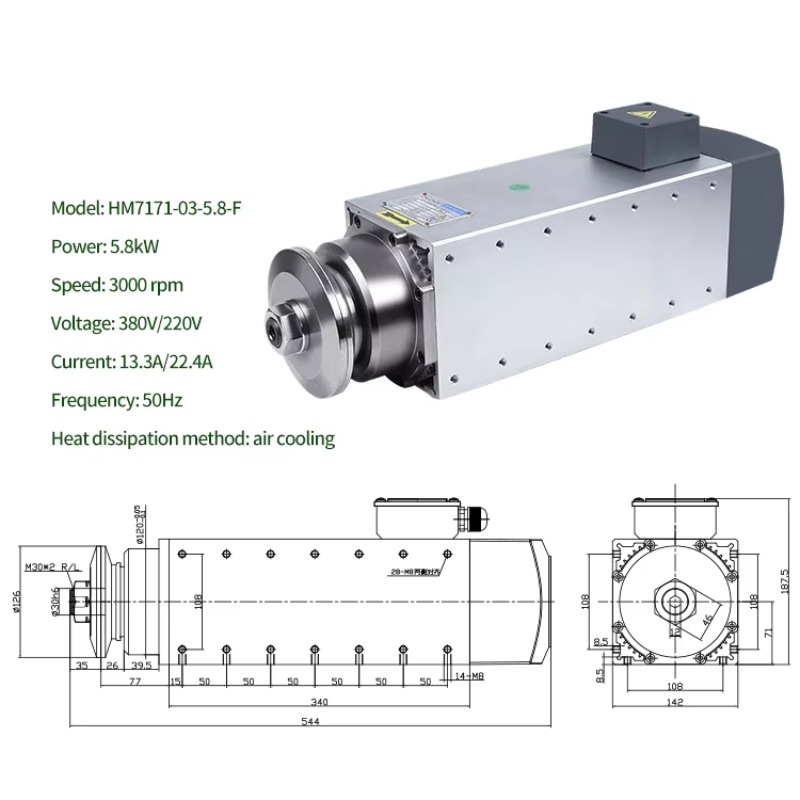 Machine tool high-speed spindl - Spindle Motor recension och pris