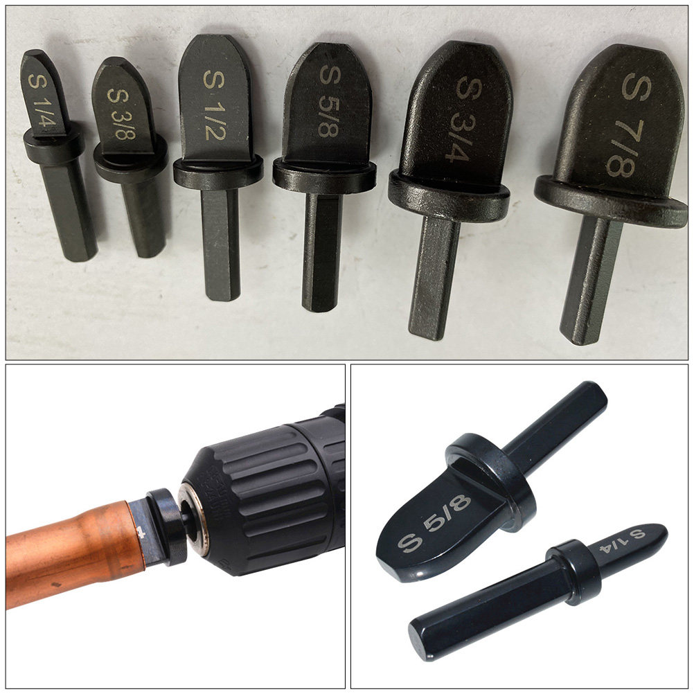 6Pcs Copper Pipe Swaging Drill - Drill Bit Set recension och pris