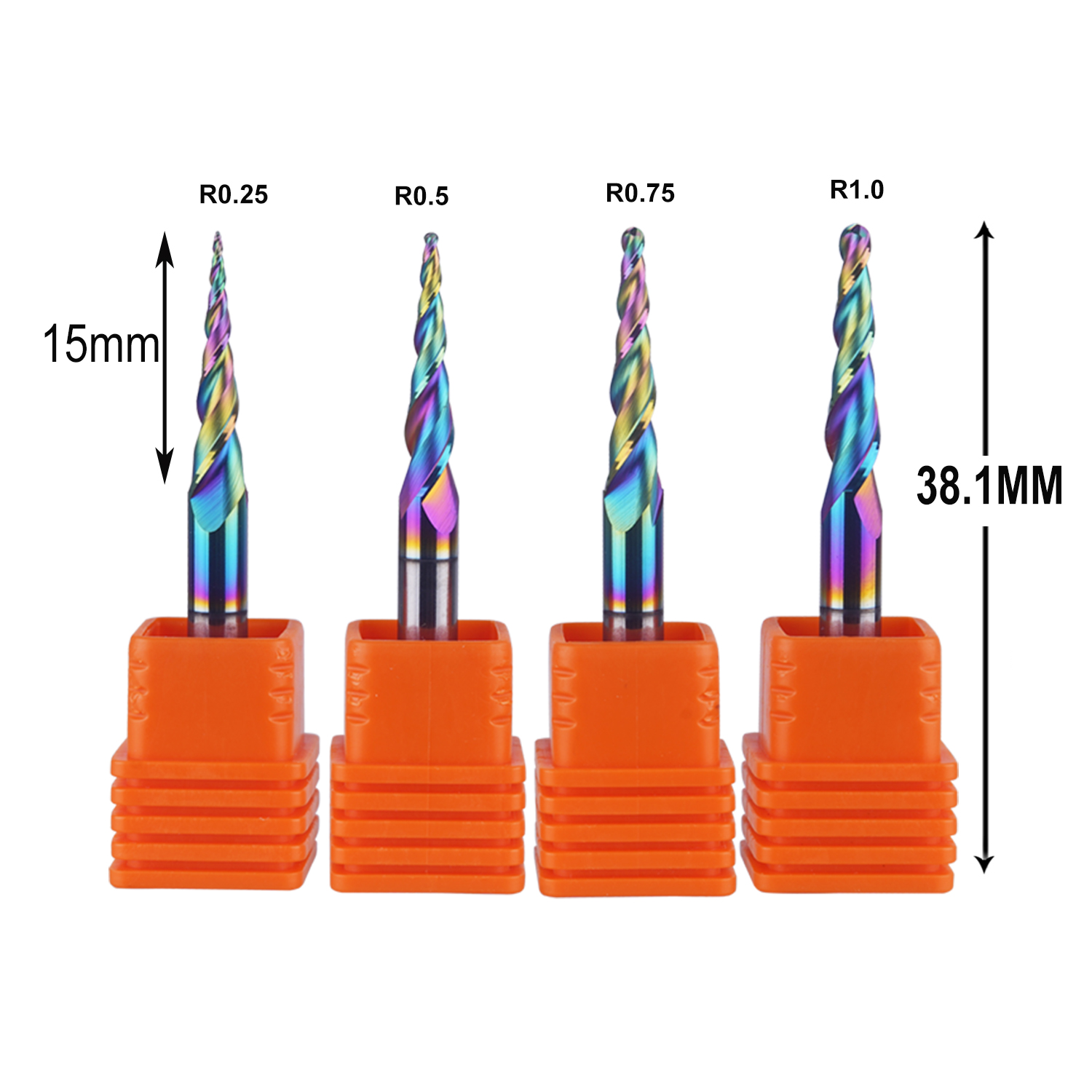DREANIQUE 4pcs/set 2 Flutes Ba - End Mill Set recension och pris