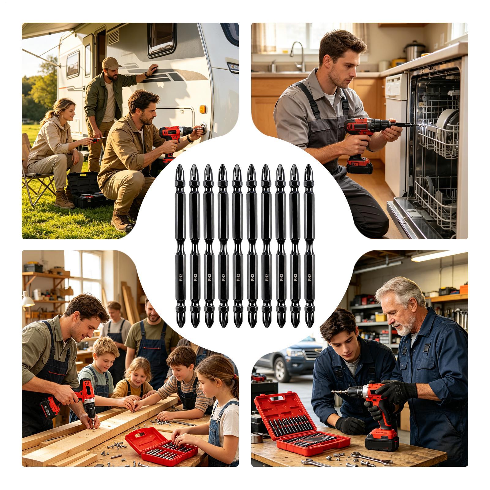 Magnetic Bits For Drill Double - End Mill Set recension och pris