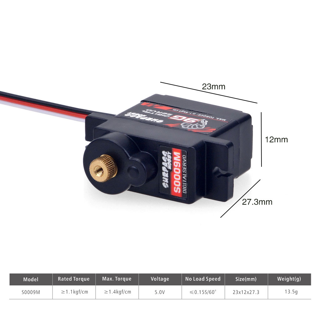 RC Digital Micro Servo 2g 3.7g - Servo 9G recension och pris