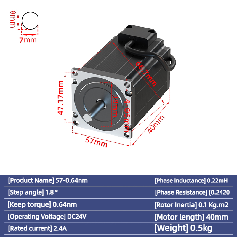 2Phase Nema23 57 Stepper Motor - Nema23 Stepper recension och pris