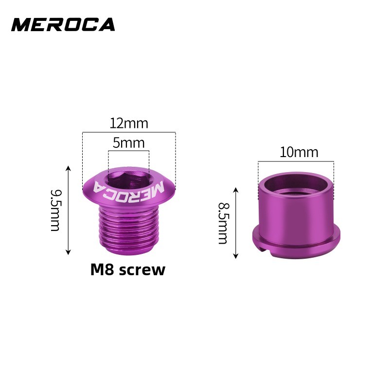 MEROCA 5pcs Chainring bolt dou - Lead Screw 8Mm recension och pris