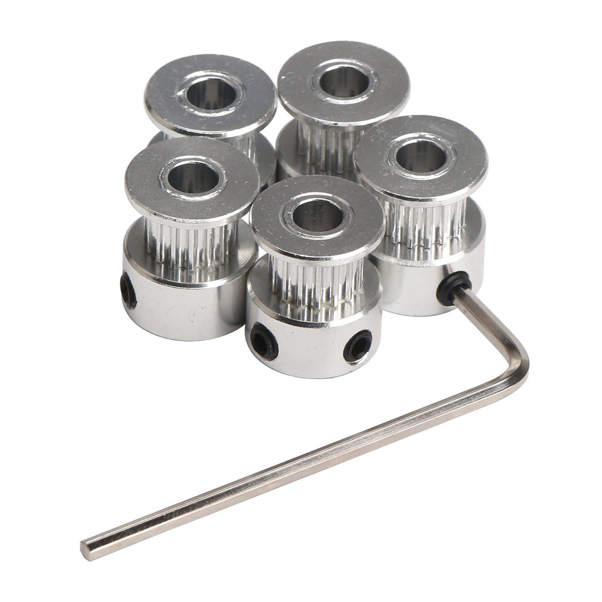 5Pcs Aluminum Gt2 Pulleys 20 T - Gt2 Belt recension och pris