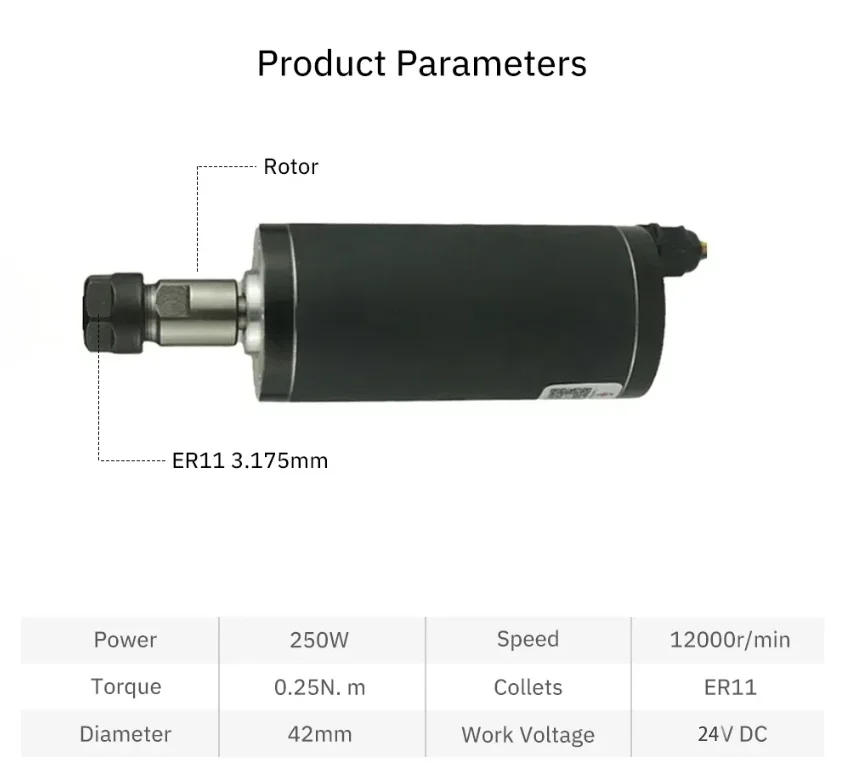 BLDC Brushless Spindle Motor 4 - Water Cooled Spindle recension och pris