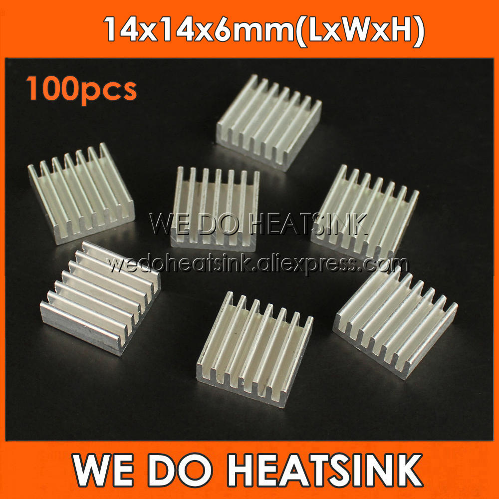 WE DO HEATSINK 100pcs 14x14x6m - Aluminium Extrusion recension och pris