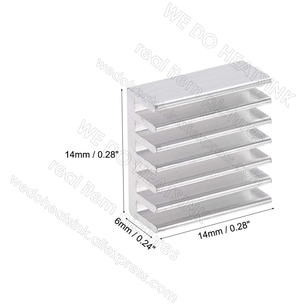 WE DO HEATSINK 100pcs 14x14x6m - Aluminium Extrusion recension och pris