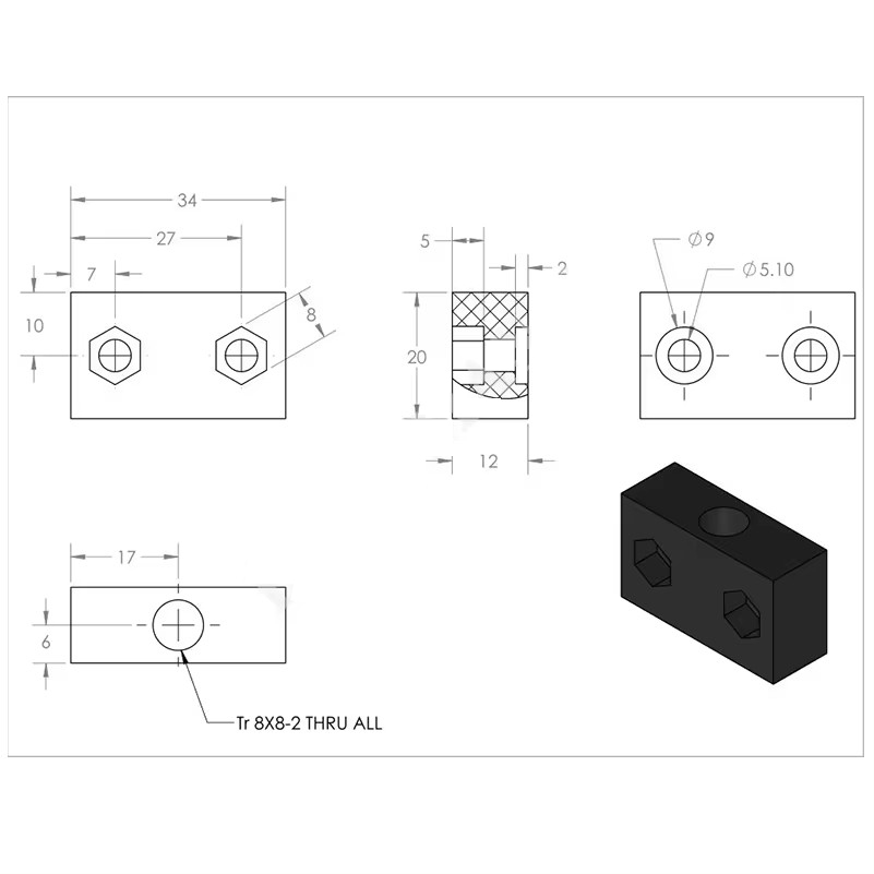 4Pcs OpenBuilds T8 Lead Screw  - Linear Rod 8Mm recension och pris