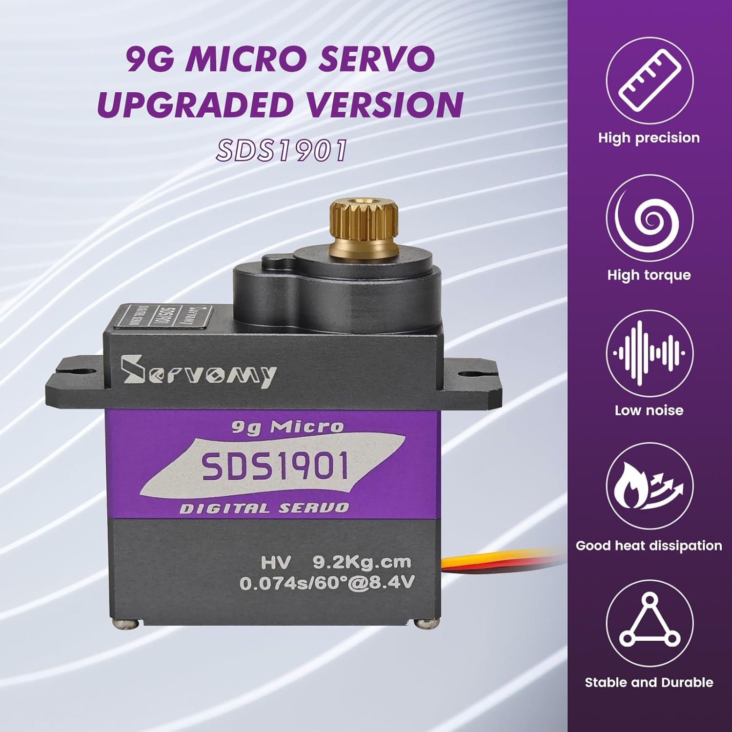 SERVOMY-SDS1901 Digital 9G Mic - Servo 9G recension och pris