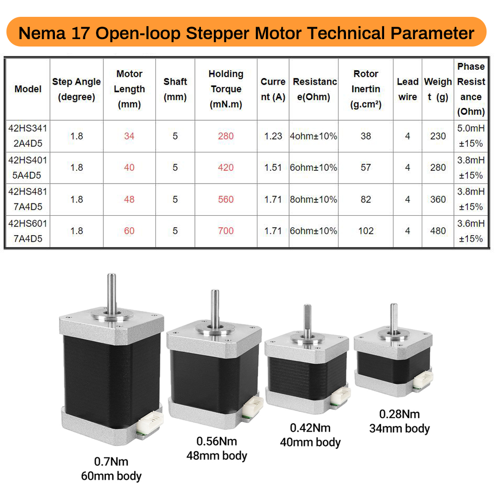 Nema17 Stepper Motor 42 Motor  - Nema 17 Stepper recension och pris
