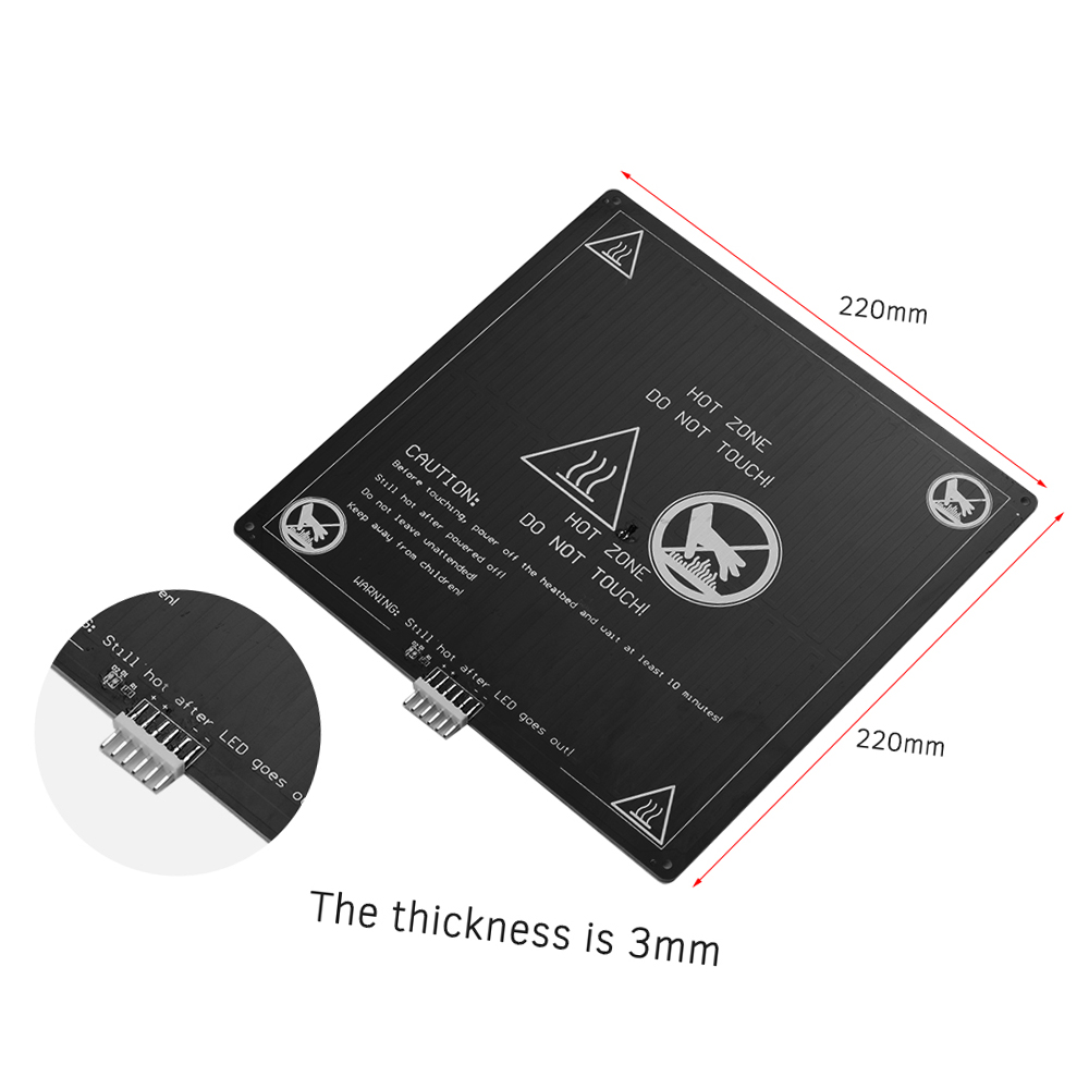 Aluminum Heated Bed 12V Hotbed - Lead Screw 8Mm recension och pris