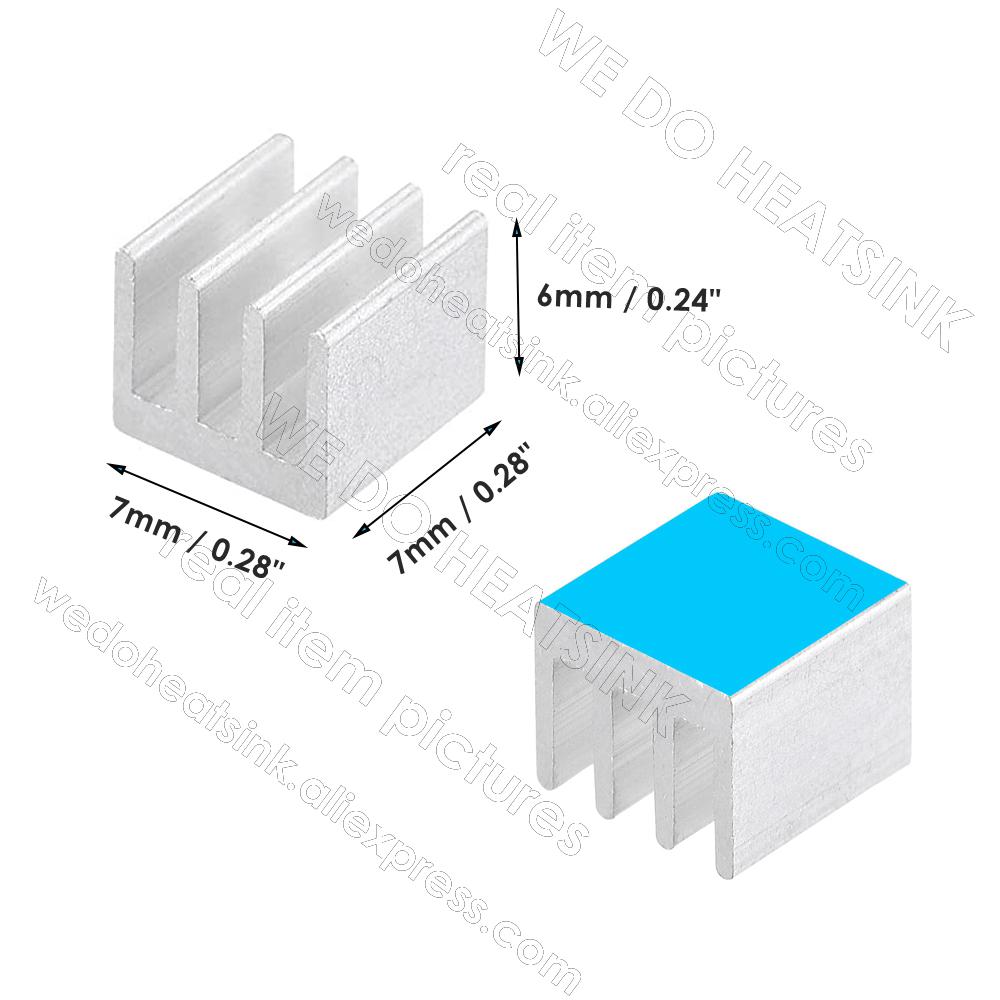 WE DO HEATSINK 50pcs/lot Tiny  - Aluminium Extrusion recension och pris