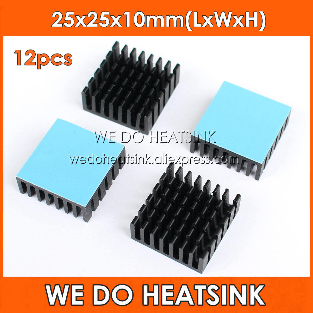 WE DO HEATSINK 12pcs 25x25x10m - Aluminium Extrusion recension och pris